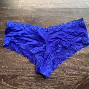 Victoria’s Secret royal blue cheeky panty. Large